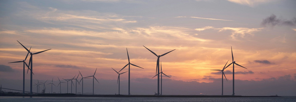 Landschaftsfotografie von Windkraftanlagen